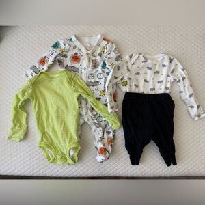 Great Condition! Onesies, Pajamas, and Pants Set, 0-3 Months